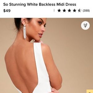 Super cute, flattering high neck, white dress. Perfect for bridal events!